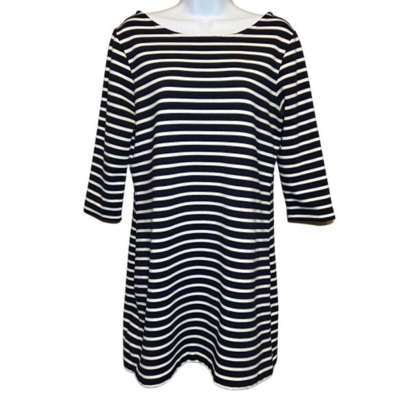 Gap Long Sleeve Striped Dress, M - Picture 1 of 6